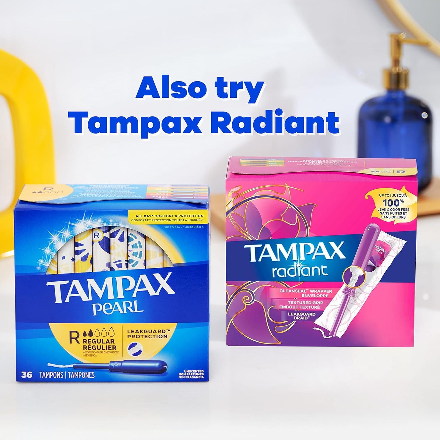 Tampax Pearl Tampons, Plastic Applicator, Super Absorbency, 50 Count