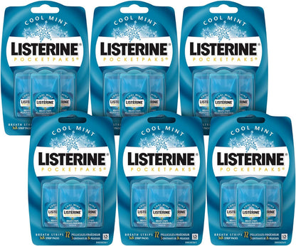 Listerine Freshburst Pocketpaks Bad Breath Strips (Pack of 3 with 24 strips).