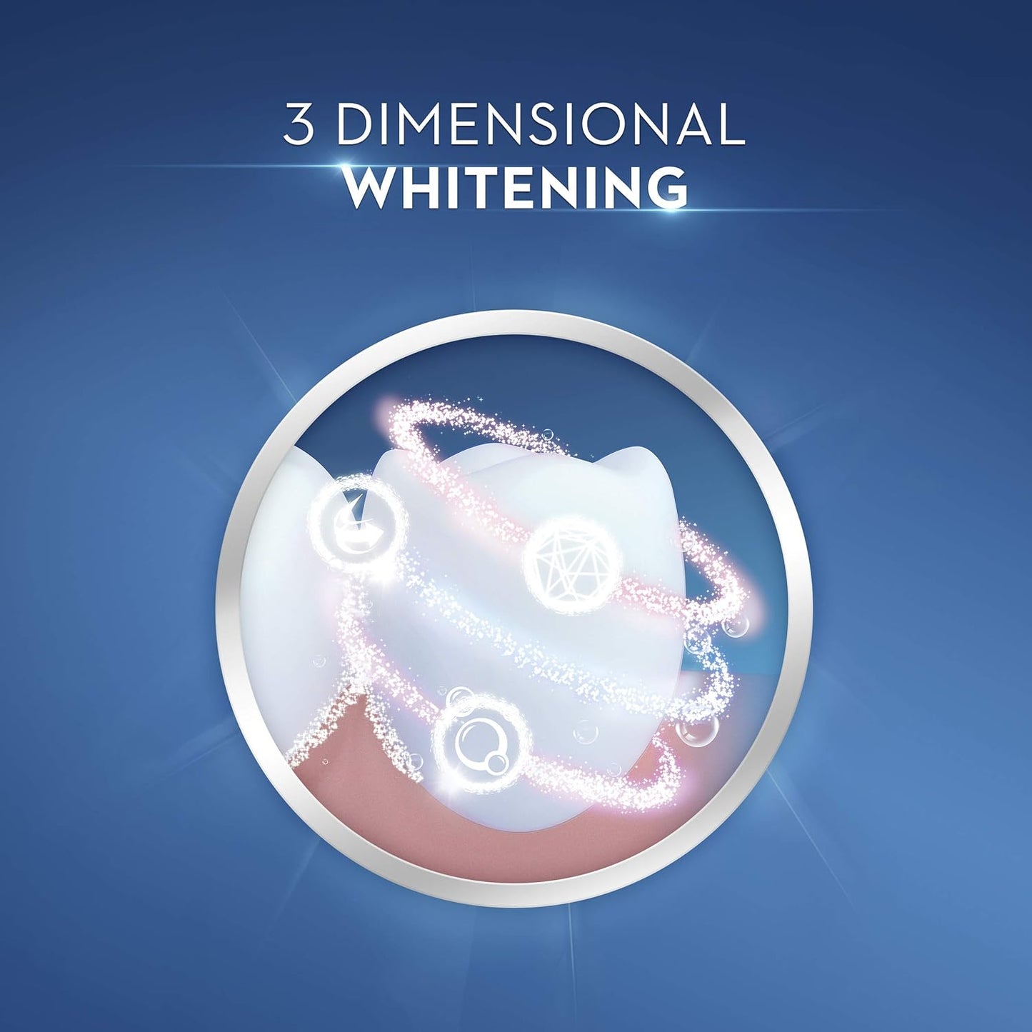 Crest 3D White Whitening Toothpaste Radiant Mint (A pack of four 65 ml).