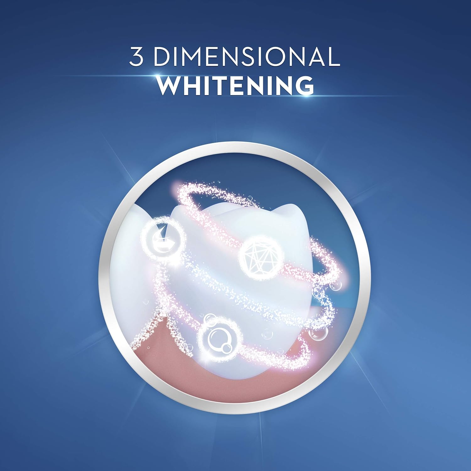 Crest 3D White Whitening Toothpaste Radiant Mint (A pack of four 65 ml).