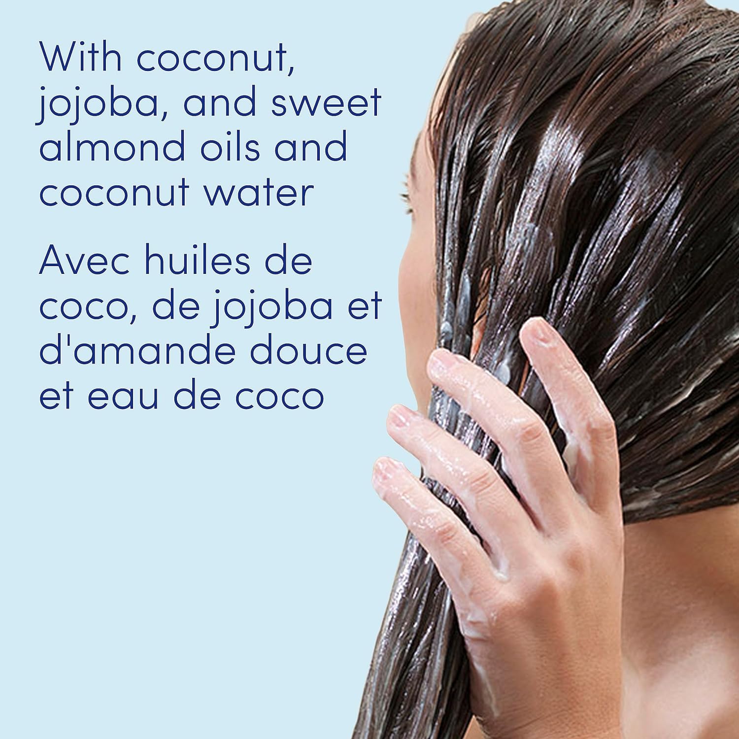 Dove Coconut + Hydration Shampoo Nourishes and Hydrates Dry Hair Made with 92% Natural Origin Ingredients (355 ml).