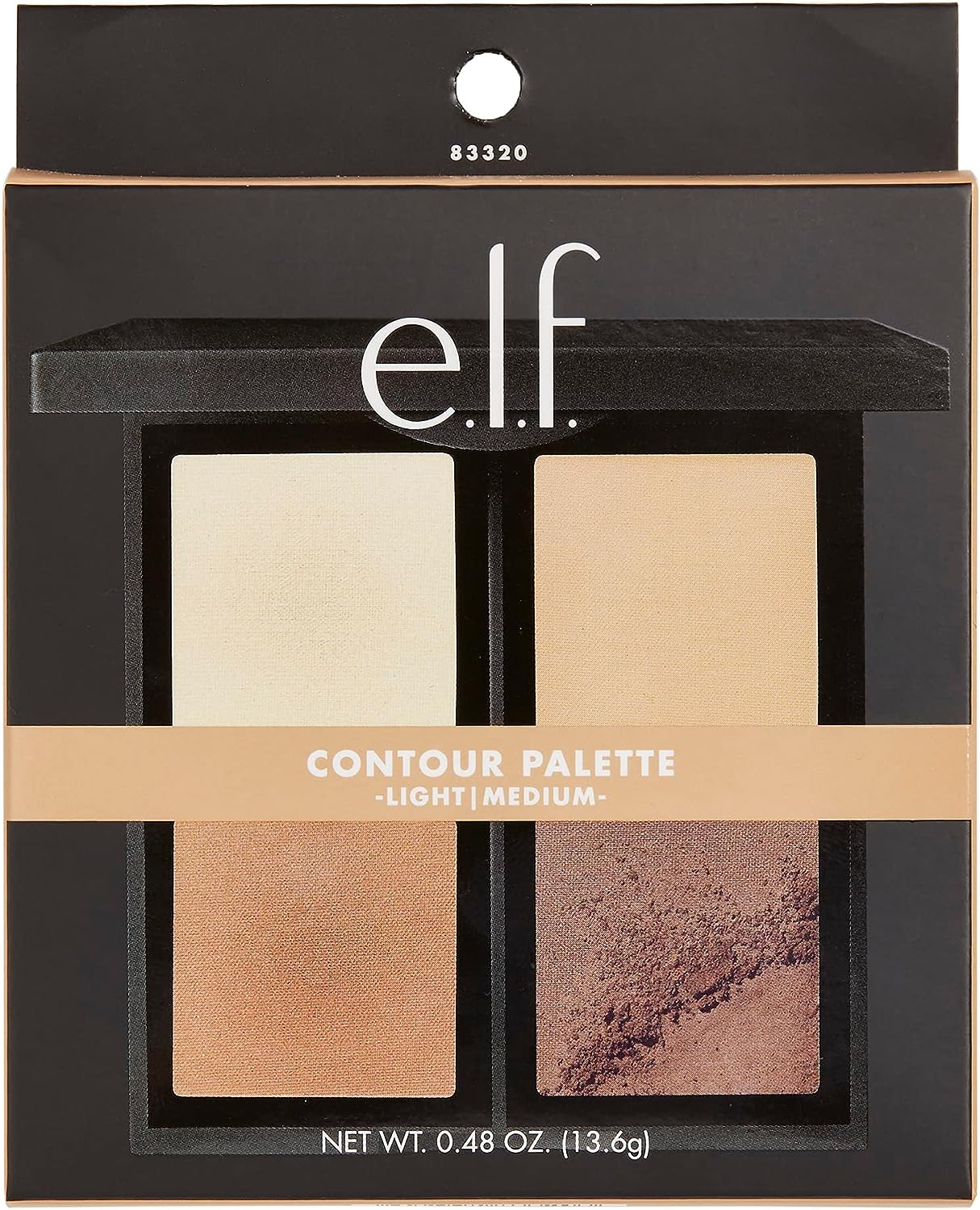 Elf Cosmetics Powder Contour Palette, Compact Powder Palette to Highlight & Contour, Sculpt, Shade, & Brighten Complexion with a Satin Finish