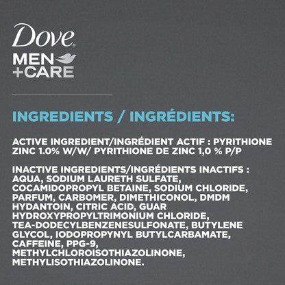 Dove Fortifying 2 in 1 Shampoo & Conditioner for Visibly Healthier-Looking Hair anti Dandruff Hair Care with Pyrithione Zinc and Caffeine (750 ml).