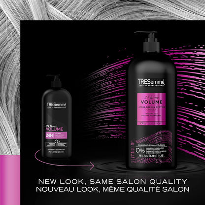 TreSemme 24 Hour Volume Shampoo for Fine Hair + Collagen & Peptide Complex Formulated with Pro Style Technology (1.15 L).