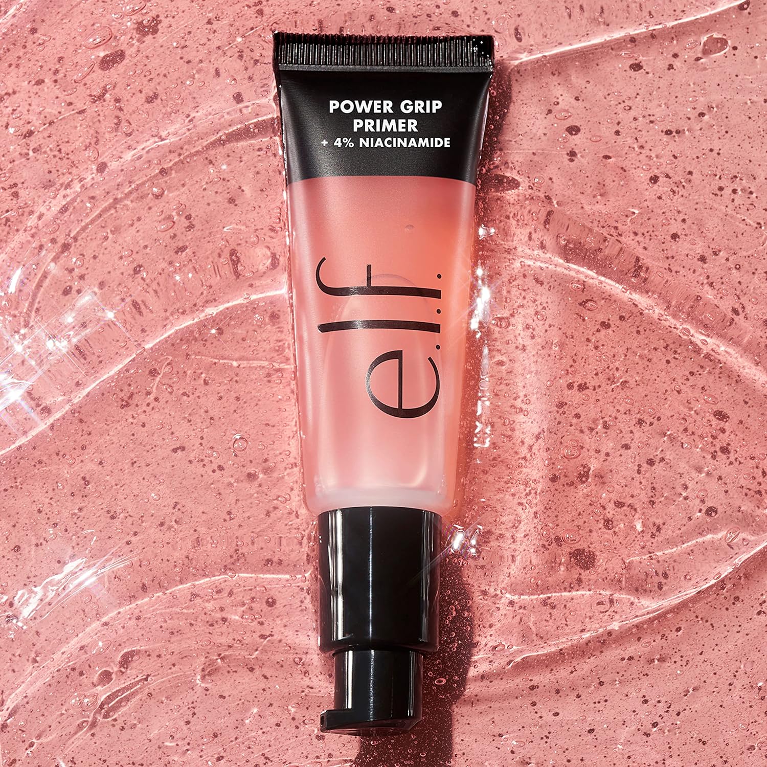 Elf Cosmetics Power Grip Primer + 4% Niacinamide, Gel-Based & Hydrating Face Primer, Evens Skin & Brightens, Grips Makeup, Vegan & Cruelty-Free, 0.811 Fl Oz , Pinktic