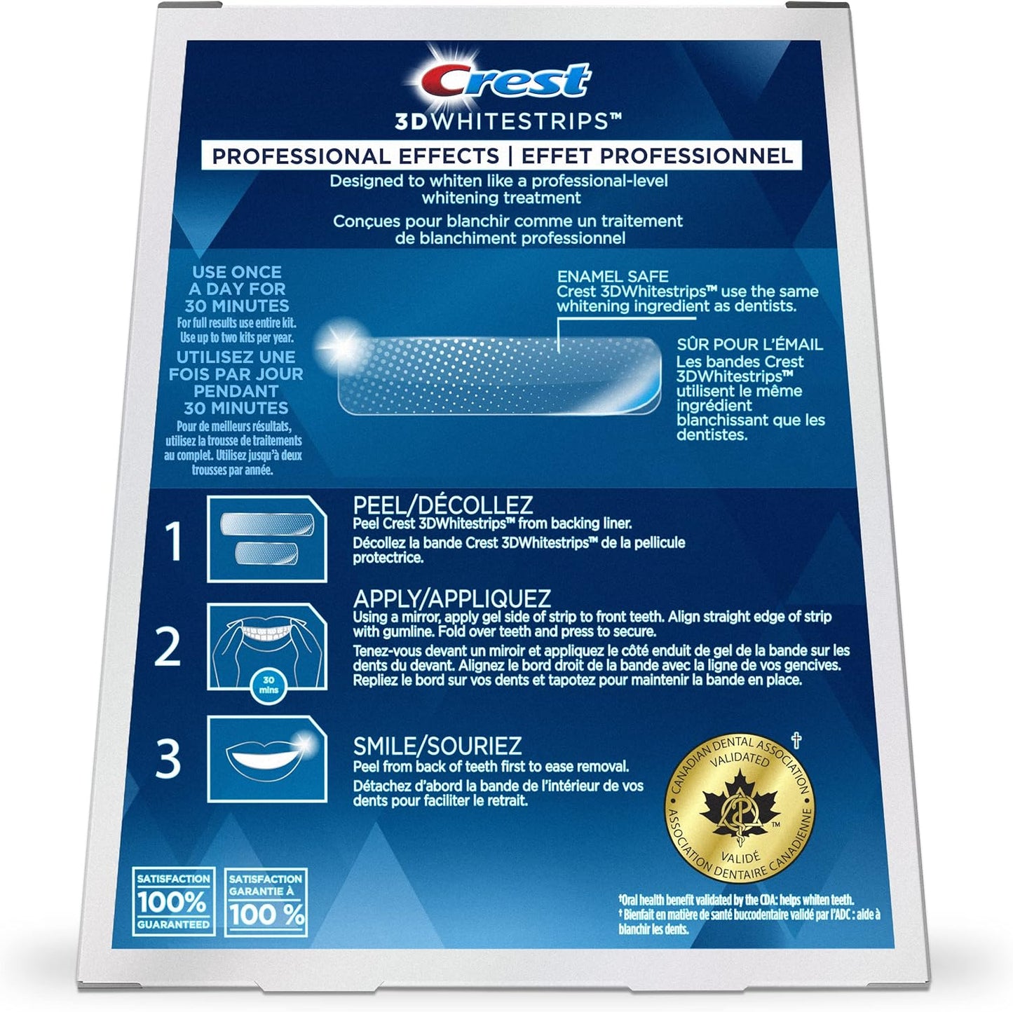 Crest 3D White Whitestrips Professional Effects Teeth Whitening Kit, 22 Treatments, 13 Levels Whiter