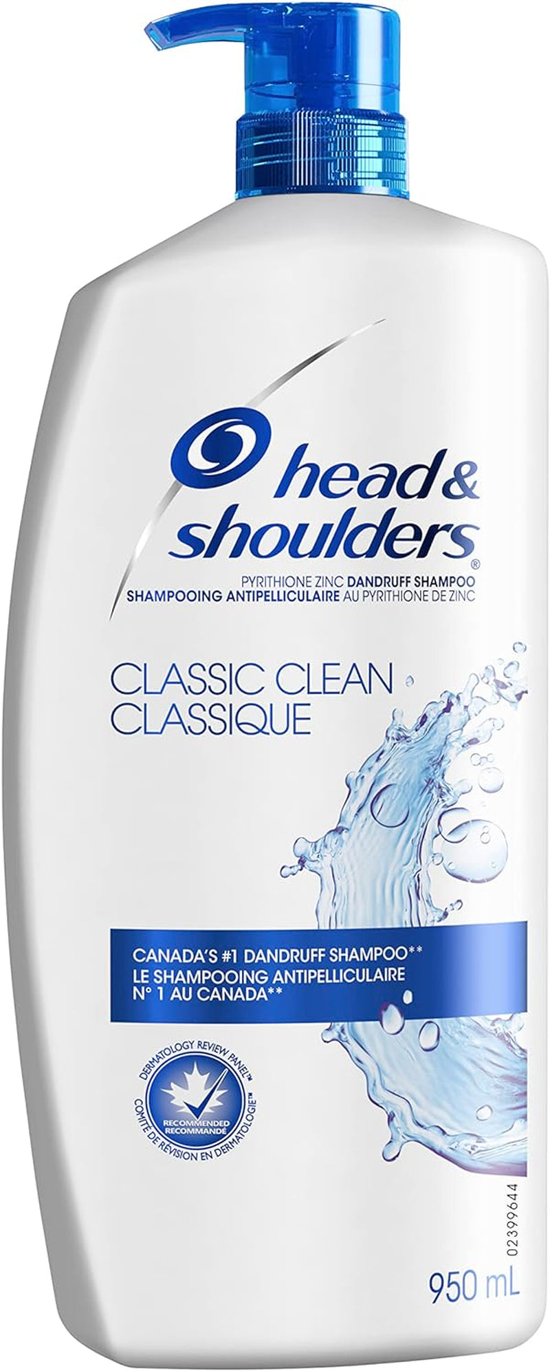 Head & Shoulders Classic Clean Shampoo, White and Blue (835 ml).