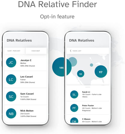 Ancestry Service - DNA Test Kit with Personalized Genetic Reports Including Ancestry Composition with 2750+ Geographic Regions, Family Tree, DNA Relative Finder and Trait Reports