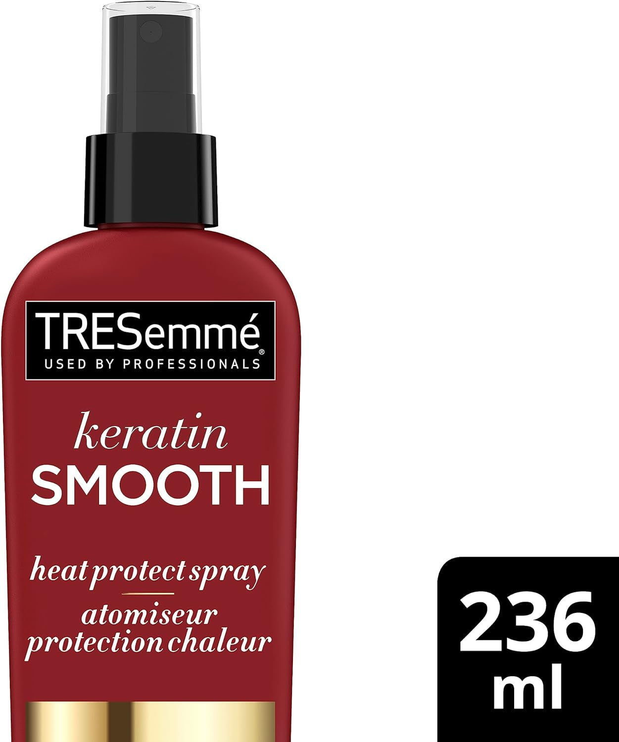 TreSemme Keratin Smooth Heat Protect Spray for Silky, Smooth Hair Marula Oil Anti-Frizz and Detangling Heat Protection Spray 236 Ml