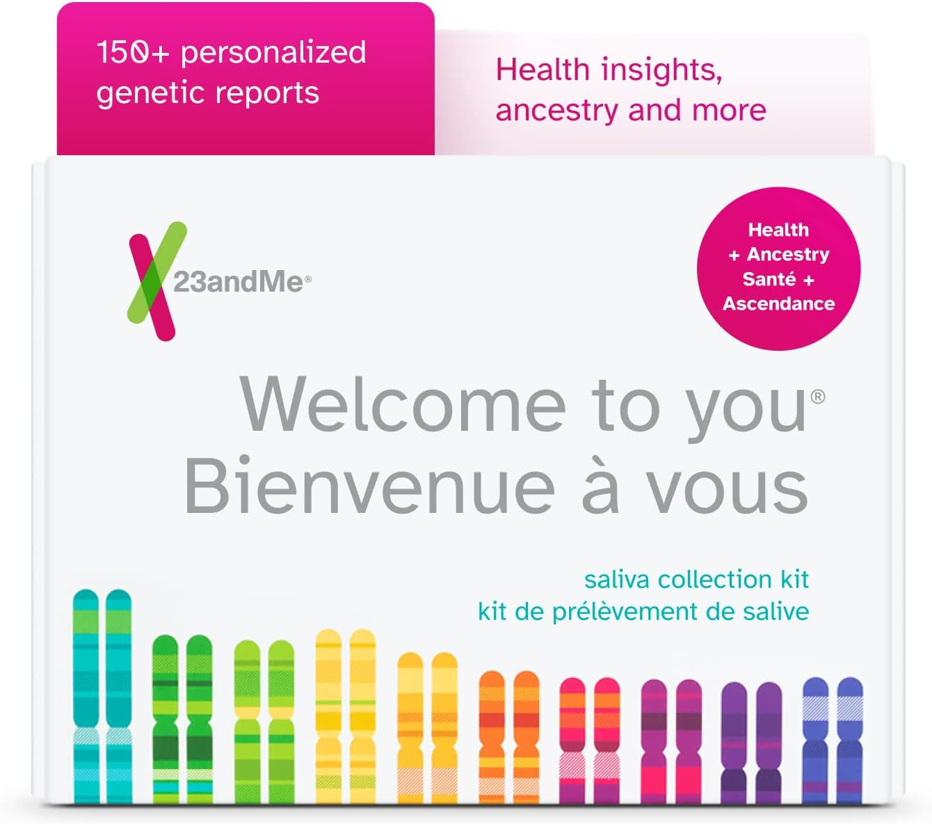 Health + Ancestry Service - DNA Testing with Personalized Genetic Reports like Health Predispositions, Carrier Status, Wellness and Trait Reports (Before You Buy See Important Test Info Below)