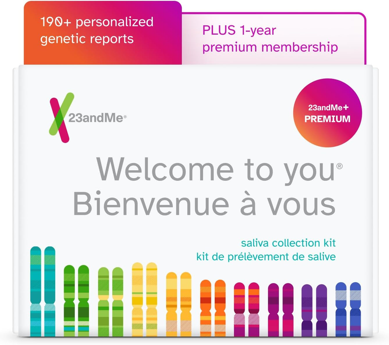 + Premium Membership Bundle - DNA Kit with Personal Genetic Insights Including Health + Ancestry Service plus 1-Year Access to Exclusive Reports (Before You Buy See Important Test Info Below)