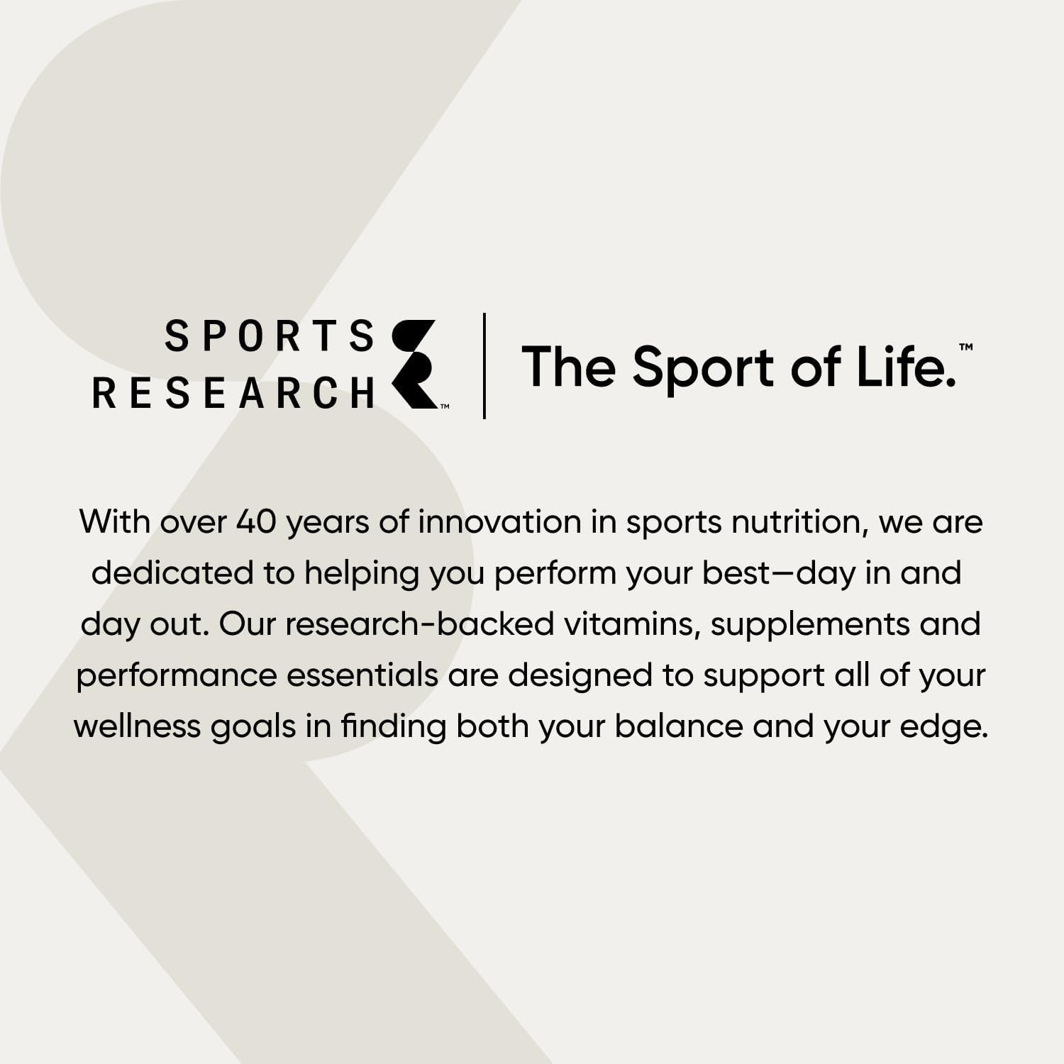 Sports Research Collagen Peptides - Hydrolyzed Type 1 & 3 Collagen Powder Protein Supplement for Healthy Skin, Nails, Bones & Joints - Easy Mixing Vital Nutrients & Proteins, Collagen for Women & Men