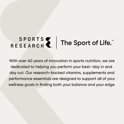 Sports Research Collagen Peptides - Hydrolyzed Type 1 & 3 Collagen Powder Protein Supplement for Healthy Skin, Nails, Bones & Joints - Easy Mixing Vital Nutrients & Proteins, Collagen for Women & Men
