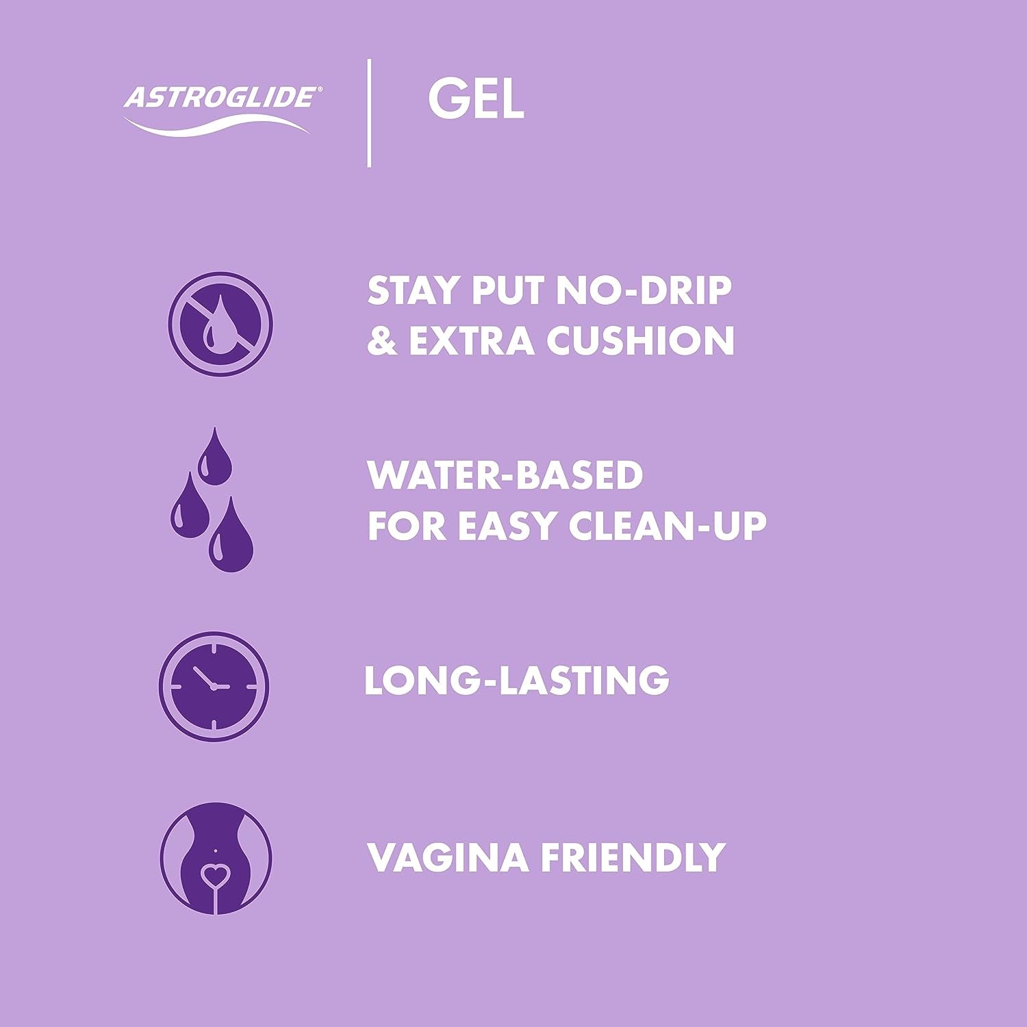Gel, Water-Based Lubricant Sex Gel for Couples, Men and Women (113 G) Stay-Put Personal Lubricant Long-Lasting Sex Lube Condom Compatible