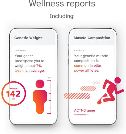 Health + Ancestry Service - DNA Testing with Personalized Genetic Reports like Health Predispositions, Carrier Status, Wellness and Trait Reports (Before You Buy See Important Test Info Below)