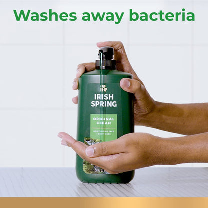 Irish Spring Original Clean Body Wash for Men (887 ml).